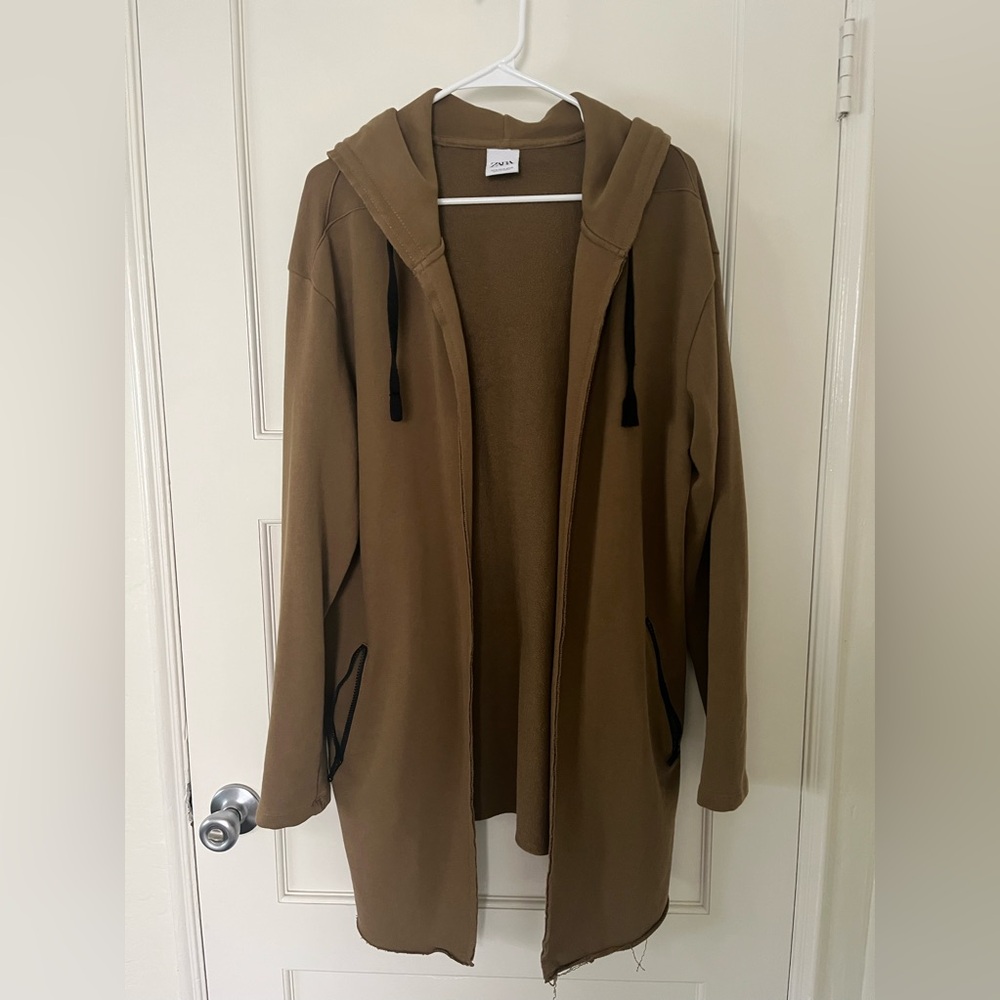 Zara long hoodie ( mustard color)
